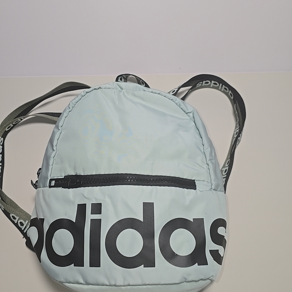 Adidas Sky Blue Backpack with Black Accents